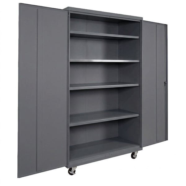 Shelf Commercial Storage Cabinets - HCM482478-4-GY
