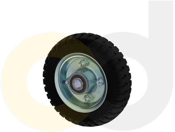 CasterDepot Top Plate Casters - Solid Monoprene Wheel - Capacities Up To 280 Lbs. - HW030.452