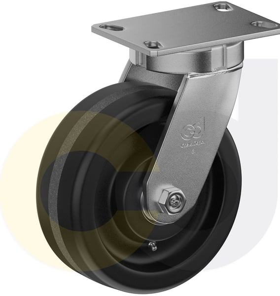 CasterDepot Top Plate Casters - Phenolic Wheel - Capacities Up To 3000 Lbs. - HC014.22D