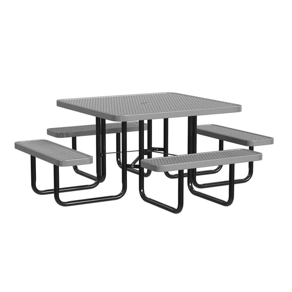 Expanded Metal Portable 46In Table - HT46SQP-GRAY