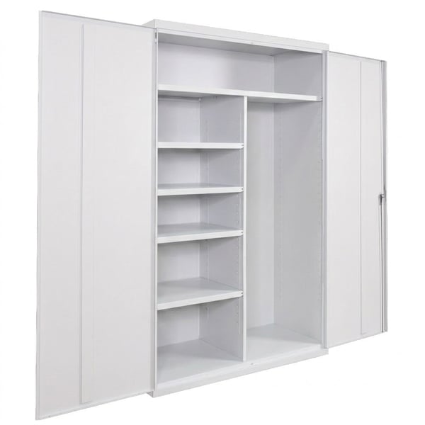 Janitorial Commercial Storage Cabinets - HCJ482478-4-WH