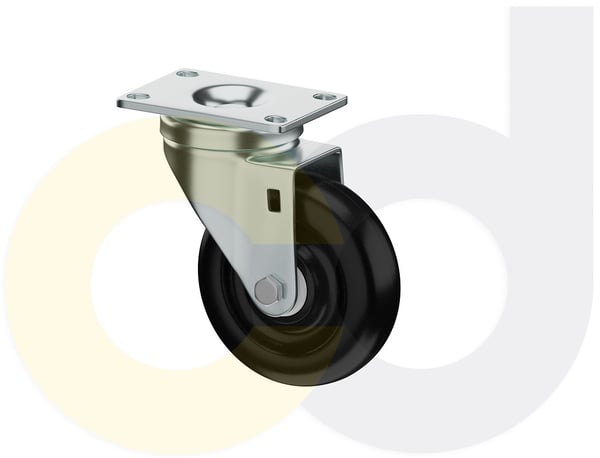 CasterDepot Top Plate Casters - Polyolefin Wheel - Capacities Up To 325 Lbs. - HC015.9E5
