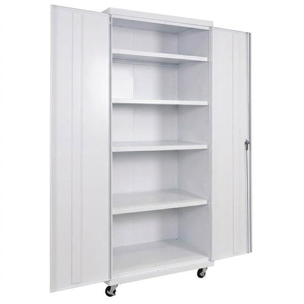 Shelf Commercial Storage Cabinets - HCM362478-4-WH
