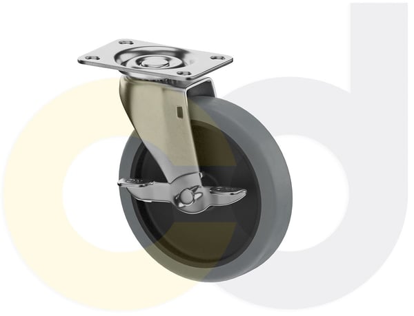 CasterDepot Top Plate Casters - Thermo-Urethane Wheel - Capacities Up To 120 Lbs. - HC014.70D