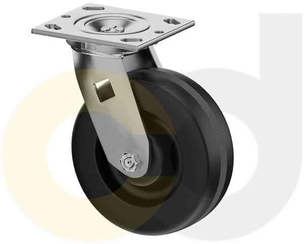 CasterDepot Top Plate Casters - Phenolic Wheel - Capacities Up To 1250 Lbs. - HC009.006