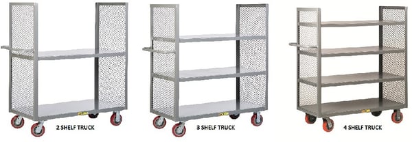 2 Sided Shelf Trucks - HDET3-2448-6PY