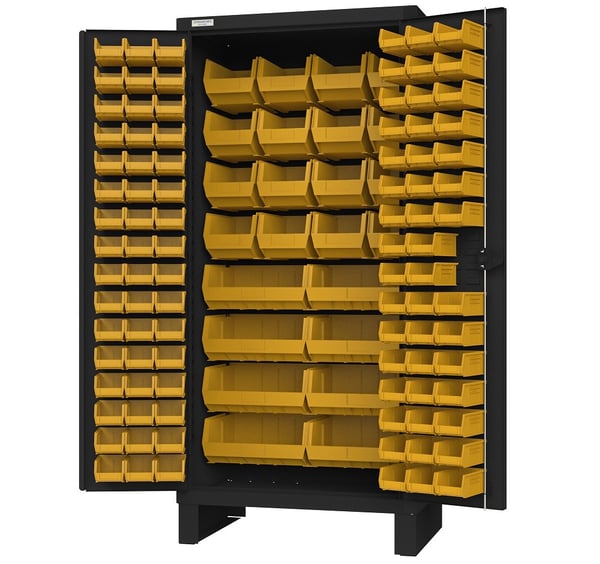 Heavy Duty Cabinets With Hook-On-Bins® - H3702-120-08T