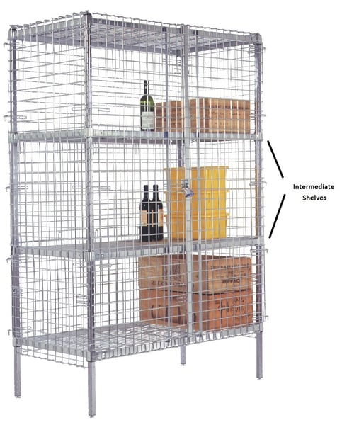 ISS Security Cage Intermediate Shelves - H2448C
