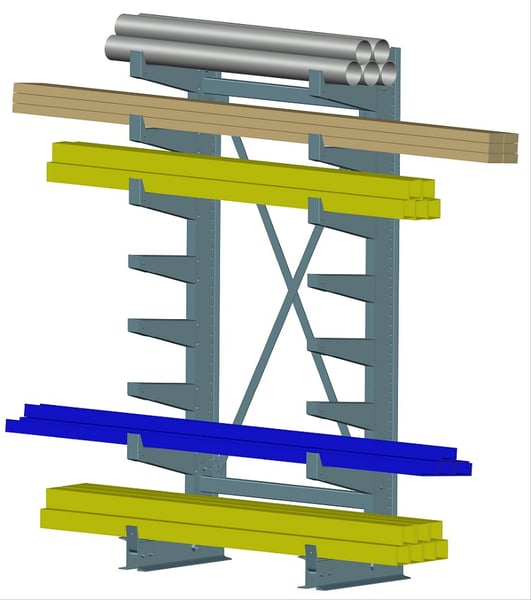 Quiktree® Light-Medium Duty Cantilever Racks - HQT501D36