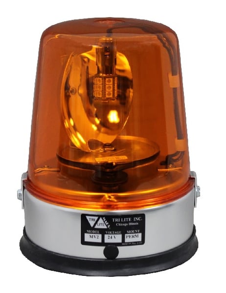 Economical Rotating Warning Beacons - HMV2IND-12VDCP