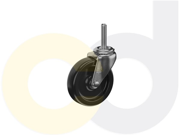 CasterDepot Threaded Stem Casters - Polyolefin Wheel - Capacities Up To 120 Lbs. - HC003.173