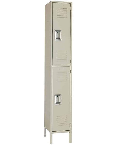 Double Tier Steel Lockers - H5222SU-PUTTY