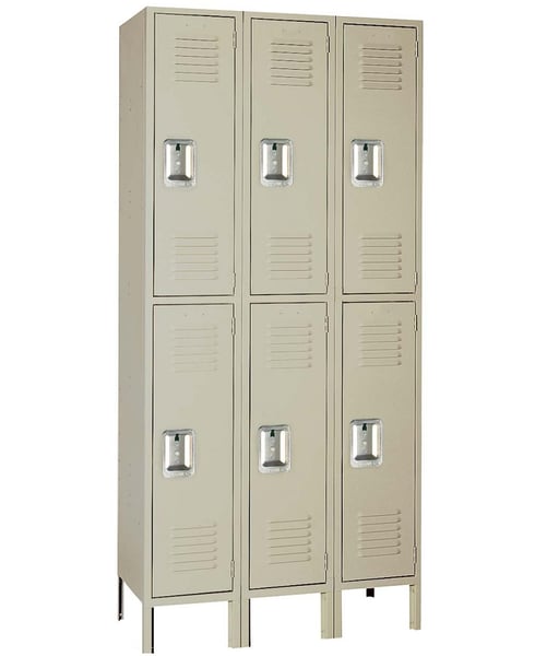 Double Tier Steel Lockers - H52223SU-PUTTY