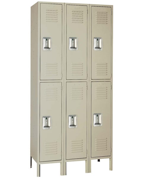 Double Tier Steel Lockers - H52523SU-PUTTY