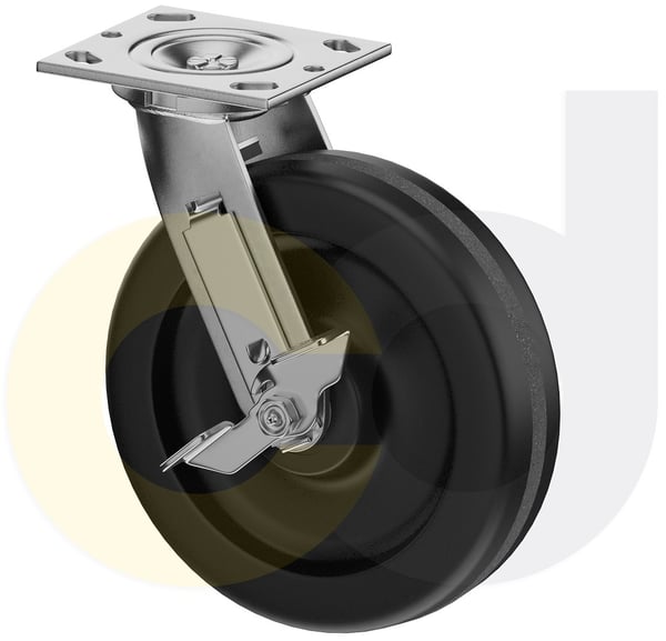 CasterDepot Top Plate Casters - Phenolic Wheel - Capacities Up To 1250 Lbs. - HC006.997