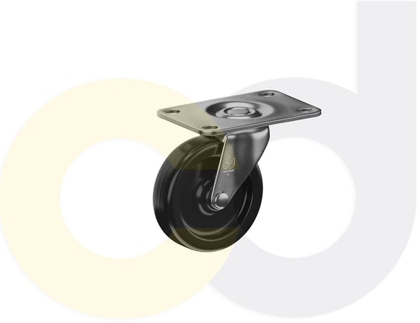 CasterDepot Top Plate Casters - Polyolefin Wheel - Capacities Up To 120 Lbs. - HC003.348