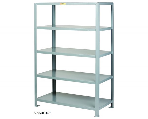 All-Welded Heavy-Duty Steel Shelving - H5SH-3672-72