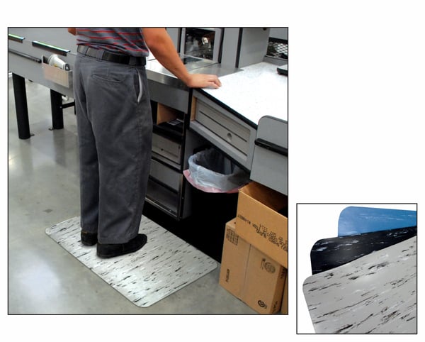 Marbleized Cushion Matting - Custom Cut - HMCM-36LF-BE