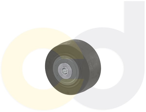 CasterDepot Top Plate Casters - Thermo-Rubber Wheel - Capacities Up To 600 Lbs. - HW065.B85
