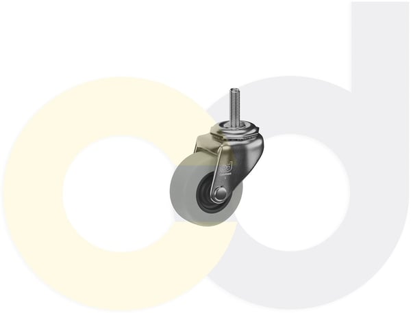 CasterDepot Threaded Stem Casters - Thermo-Rubber Wheel - Capacities Up To 110 Lbs. - HC003.236