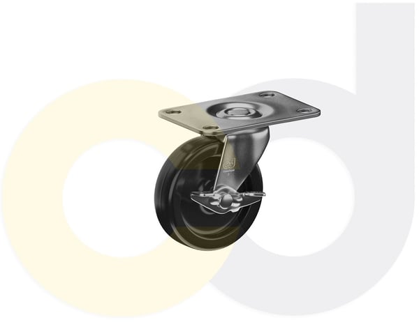 CasterDepot Top Plate Casters - Polyolefin Wheel - Capacities Up To 120 Lbs. - HC003.354