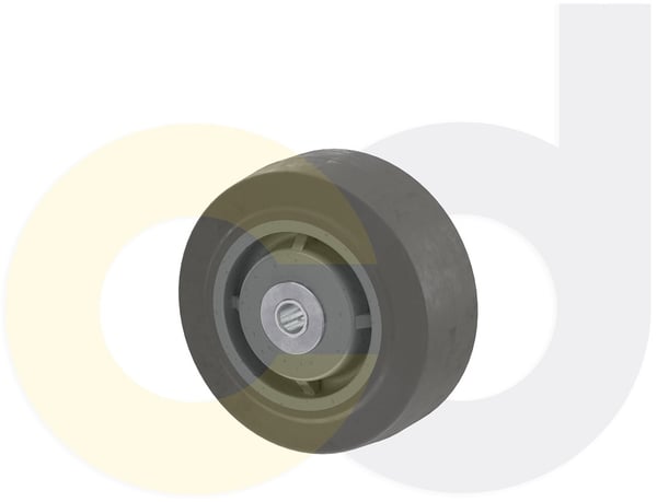 CasterDepot Top Plate Casters - Thermo-Rubber Wheel - Capacities Up To 600 Lbs. - HW065.B88