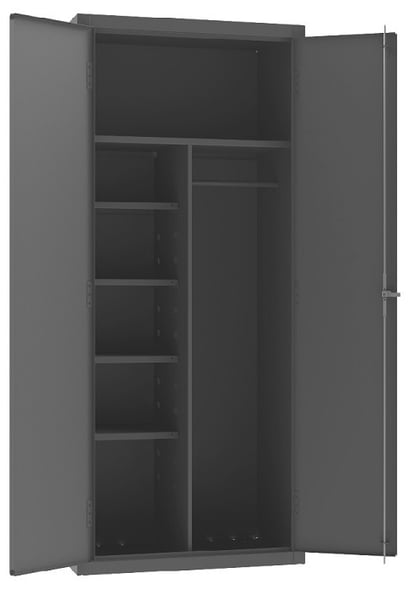 Janitorial Cabinets With Wardrobe/Broom Storage - H3500-HDL-95