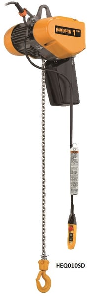 VFD Controlled Dual Speed Electric Chain Hoists - HEQ010SD