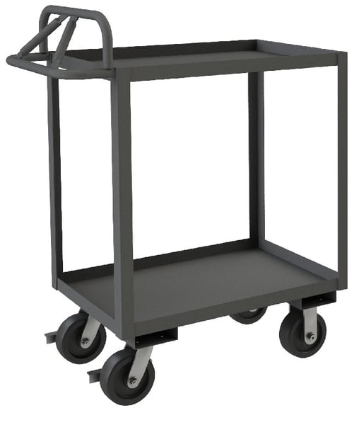 Rolling Stock Cart With Ergonomic Handle - HRSCE-1836-2-3.6K-95