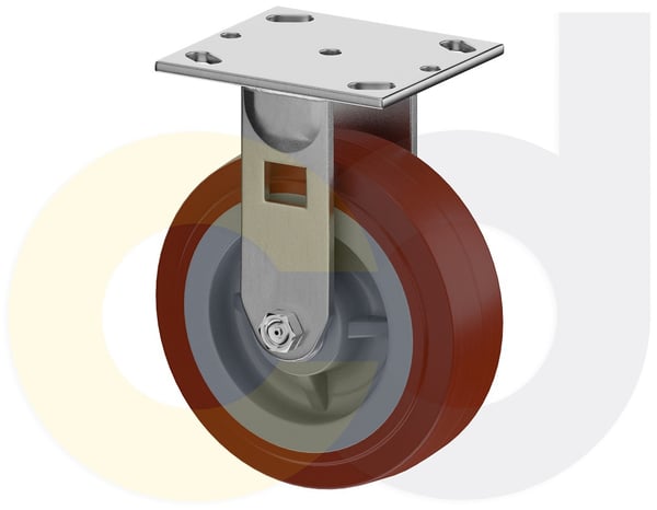 CasterDepot Top Plate Casters - Thermo-Urethane Wheel - Capacities Up To 800 Lbs. - HC016.5A6