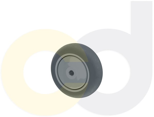 CasterDepot Top Plate Casters - Thermo-Rubber Wheel - Capacities Up To 325 Lbs. - HW003.560