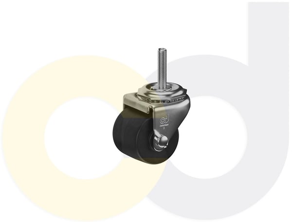CasterDepot Low Profile Casters - Polyolefin Wheel - Capacities Up To 300 Lbs. - HC008.153