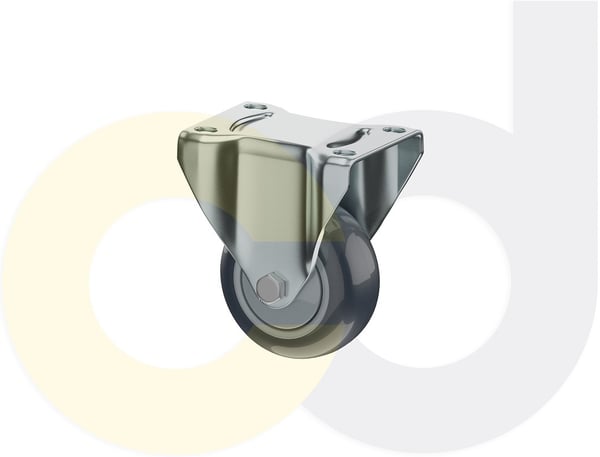 CasterDepot Top Plate Casters - Thermo-Urethane Wheel - Capacities Up To 350 Lbs. - HC015.BDC