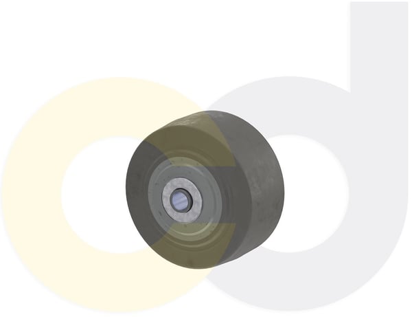 CasterDepot Top Plate Casters - Thermo-Rubber Wheel - Capacities Up To 600 Lbs. - HW003.DB3