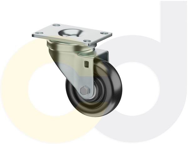 CasterDepot Top Plate Casters - Polyolefin Wheel - Capacities Up To 325 Lbs. - HC015.6F9
