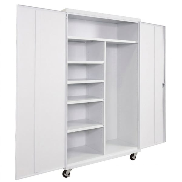Janitorial Commercial Storage Cabinets - HCJM482478-4-WH