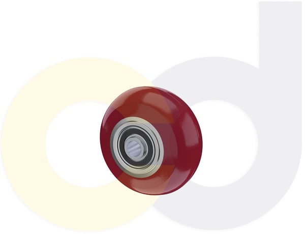CasterDepot Ergonomic, Top Plate Casters - Poly On Aluminum Wheel - Capacities Up To 1500 Lbs. - HW001.280
