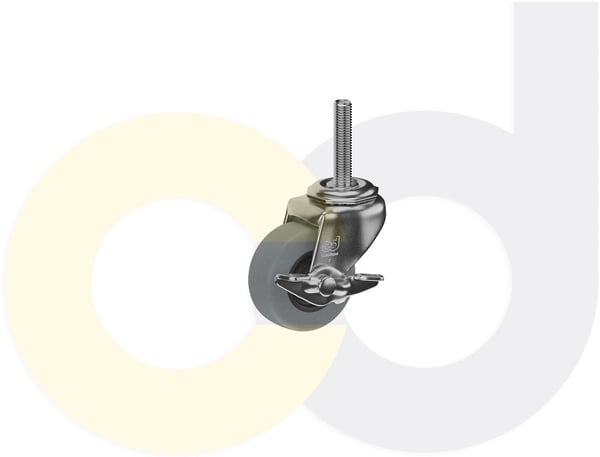 CasterDepot Threaded Stem Casters - Thermo-Urethane Wheel - Capacities Up To 120 Lbs. - HC003.390
