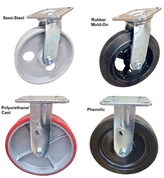 E-Series Medium To Heavy Duty Casters - HE29-5-RT