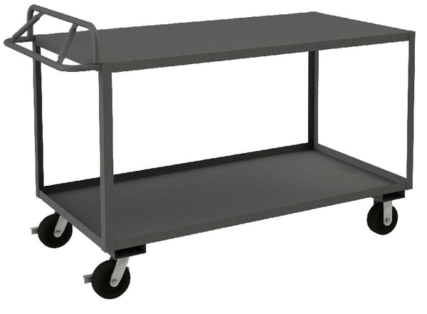 Rolling Stock Cart With Ergonomic Handle - HRSCE-2436-2-3.6K-TLD-95