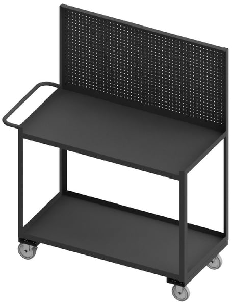 Shelf Carts/Workstations With Panels - HRSC-2448-2-PB-95