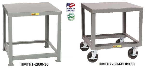 All-Welded Heavy Duty Steel Tables - HMTH3036-6PHBK36