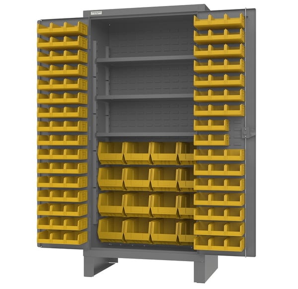 Heavy Duty Cabinets With Hook-On-Bins® & Shelves - HHDC36-110-3S95