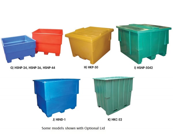 Seamless Plastic Pallet Container Lids - HGG-LID