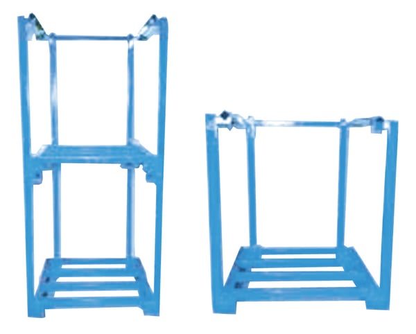 One Piece Portable Stacking Racks - HF484048-GRAY
