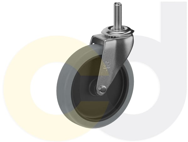 CasterDepot Threaded Stem Casters - Thermo-Urethane Wheel - Capacities Up To 120 Lbs. - HC004.407