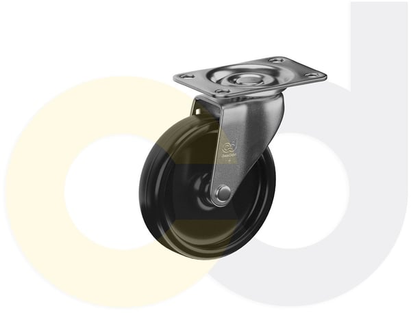 CasterDepot Top Plate Casters - Polyolefin Wheel - Capacities Up To 120 Lbs. - HC003.538