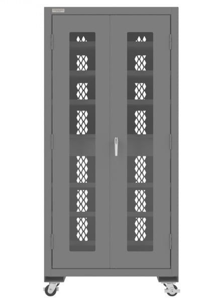 Secure Tool Charging Cabinet: Mobile Or Stationary - H2501MCS-12S-95