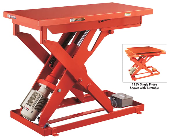 MLI Heavy Duty Powerful Electric Mechanical Lift Tables - HMLI-500-0810W-46