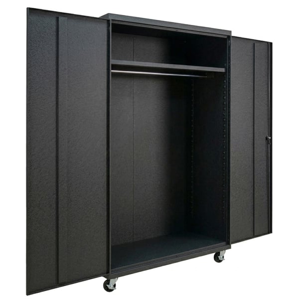 Wardrobe Commercial Storage Cabinet - HCWM482478-4-BK